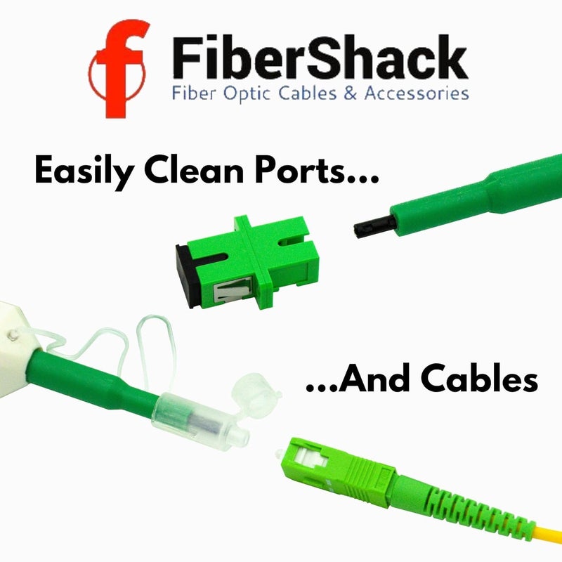 Fibershack - LC Fiber Cleaner & SC Fiber Cleaner - 2 Pack with Protection Case - 1.25mm & 2.5mm Optical Cable Cleaning Pens for Ports & Cables - Image 4